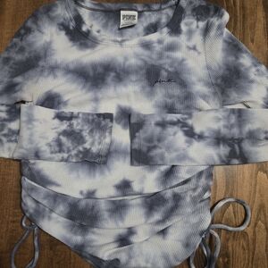 PINK Victoria's Secret Tie-Dye Long Sleeve Top